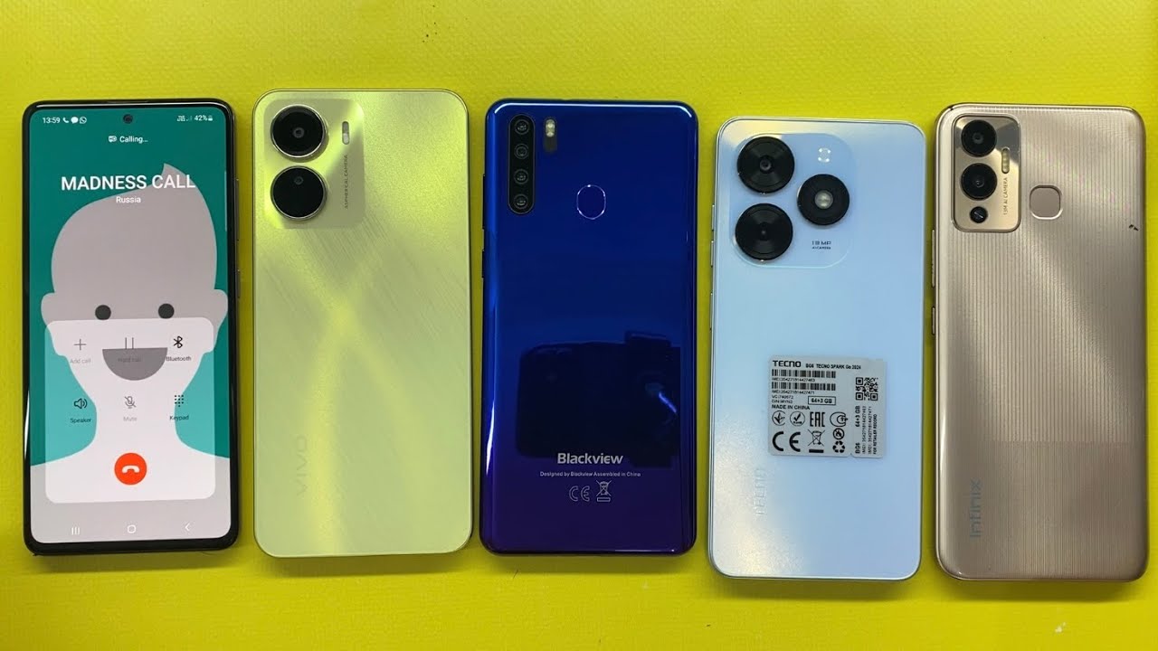 Samsung Galaxy A51 Calling Vivo Y16 / Blackview A80Pro / TECNO Spark Go 2024 / Infinix Hot 12 Play