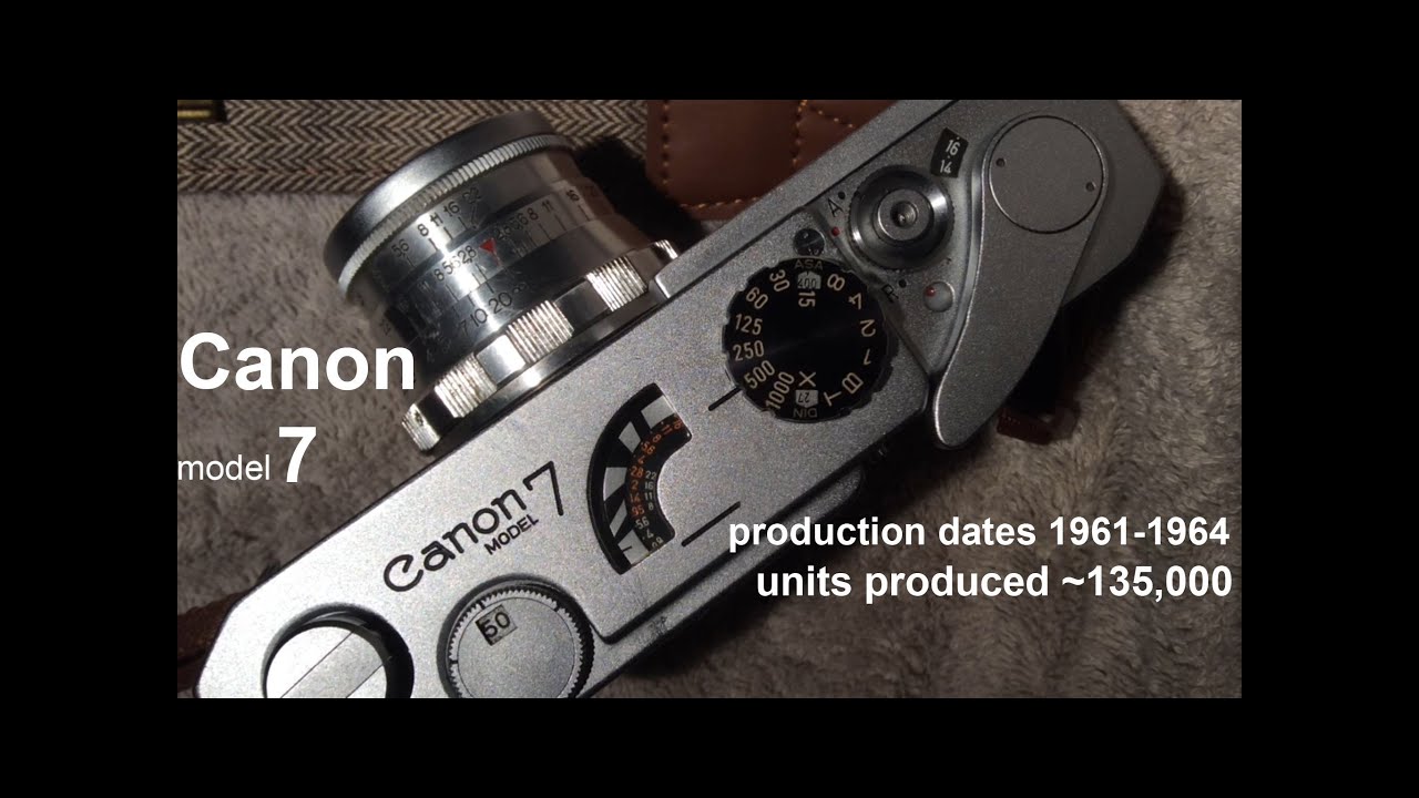 Canon 7 RangeFinder 39mm Leica Thread Mount (LTM) circa 1961