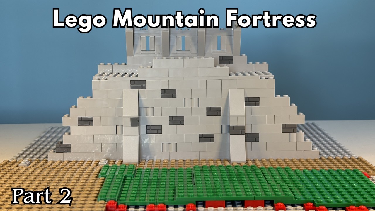 Building a Mountain Fortress in Lego: Foundation Ep 2