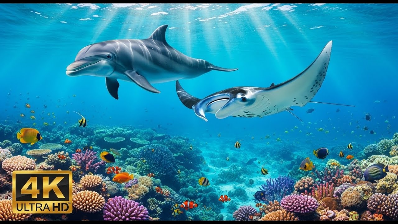 🐟 4K Aquarium Screensaver – Colorful Tropical Fish & Peaceful Ocean Ambience