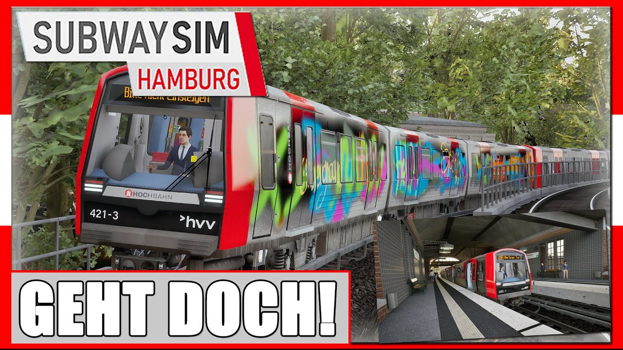 SubwaySim Hamburg | GRAFFITI am ZUG! | Hochbahn U 3 | Gameplay [Deutsch]