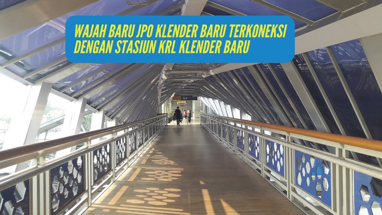 Explore Suasana Stasiun KRL Klender Baru yang Sangat Modern & Terakses JPO dengan Wajah Baru
