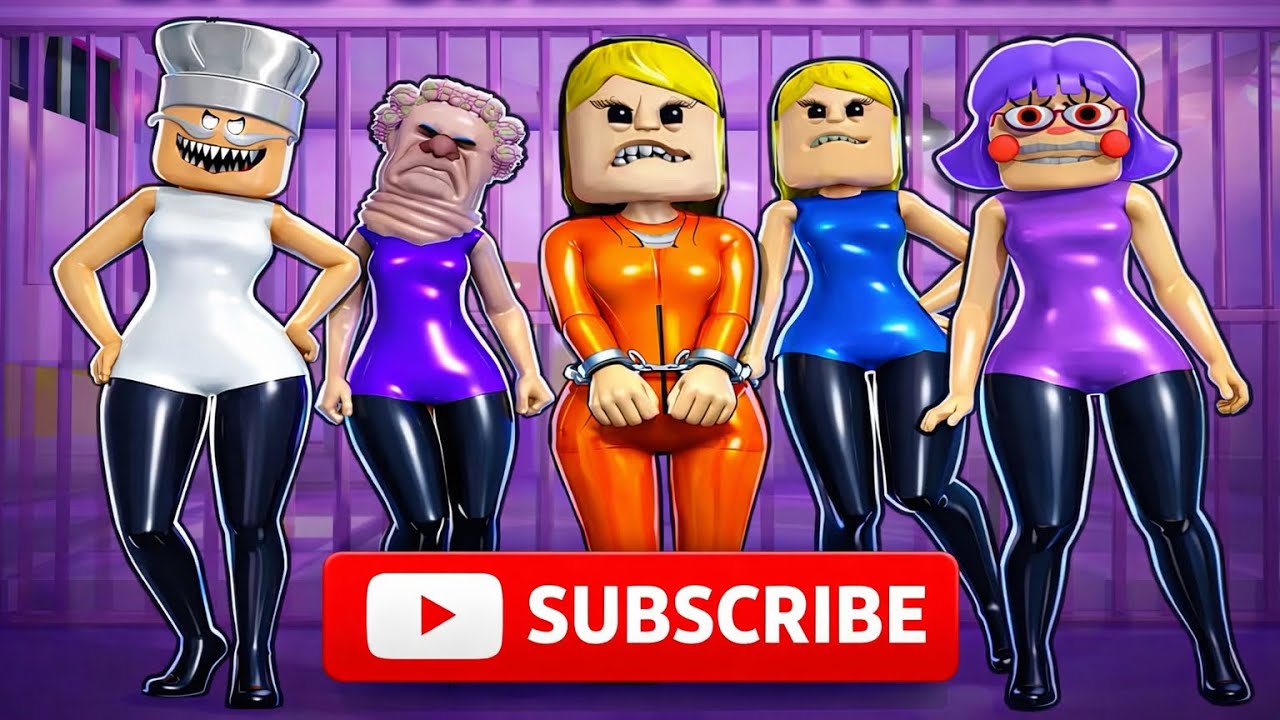 WOMAN POLICE PRISON RUN! (obby)