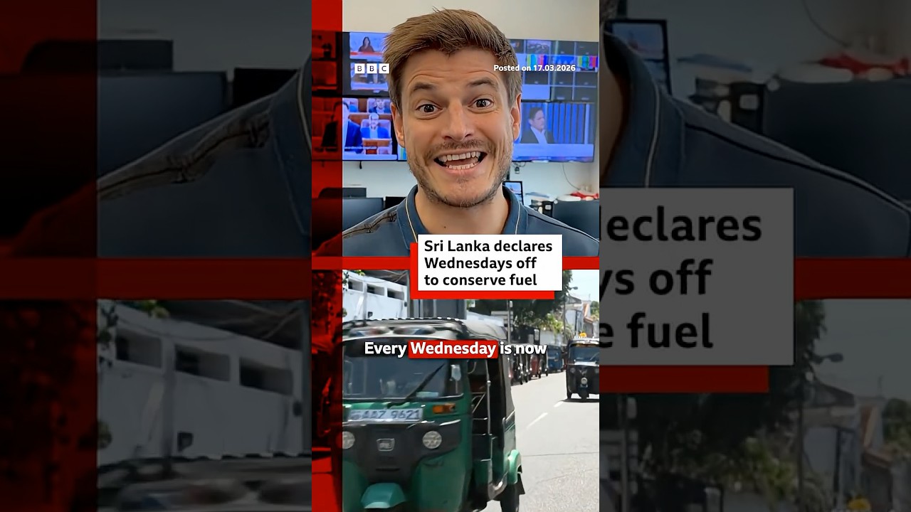 Sri Lanka has declared Wednesdays public holidays due to potential fuel shortages. #BBCNews