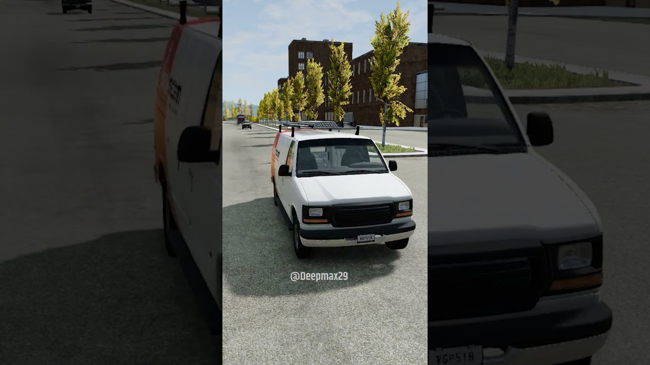 car truck vs bollard #beamngdrive #beamdrive #beamng #rtxprogames #deepmax