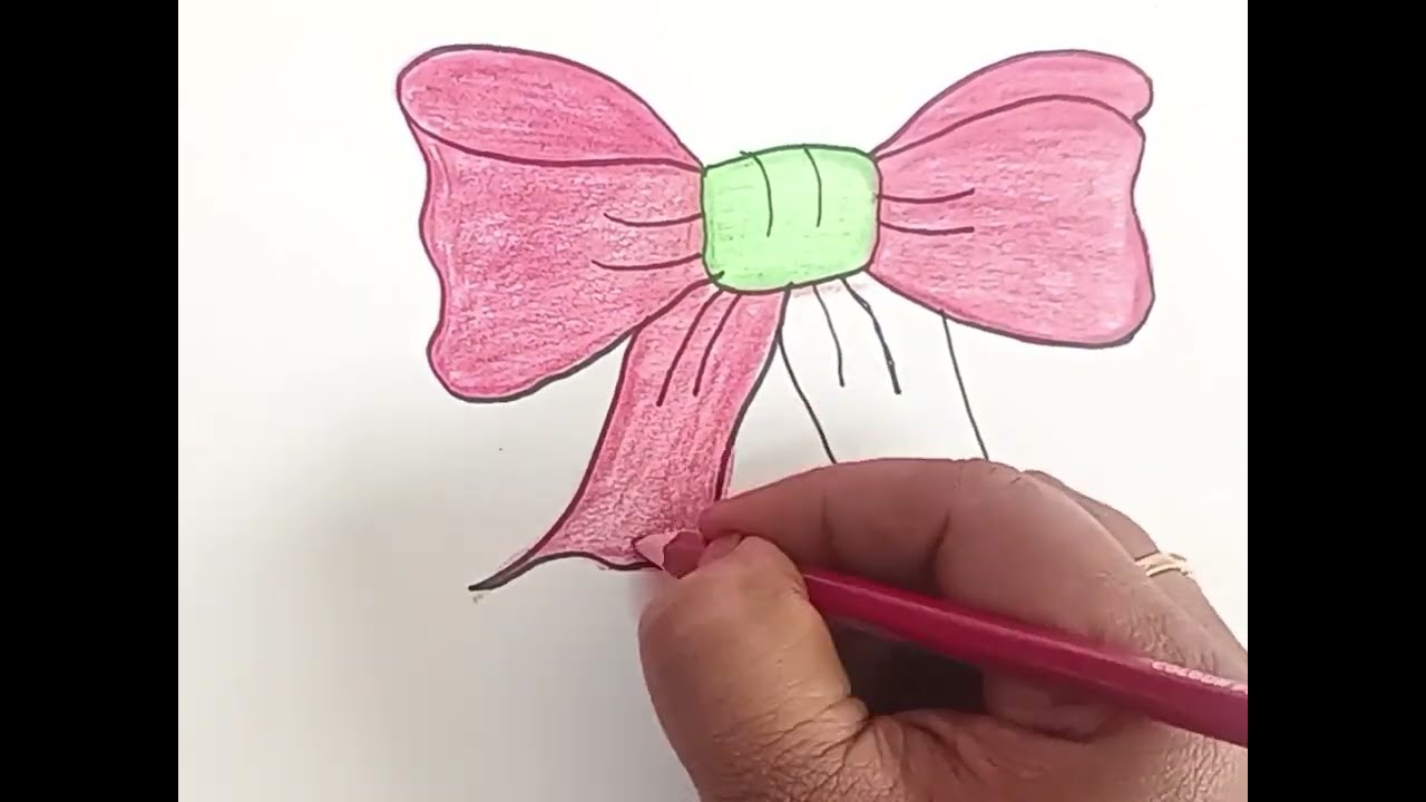 How to draw ribbon 🎀 🎀 flower