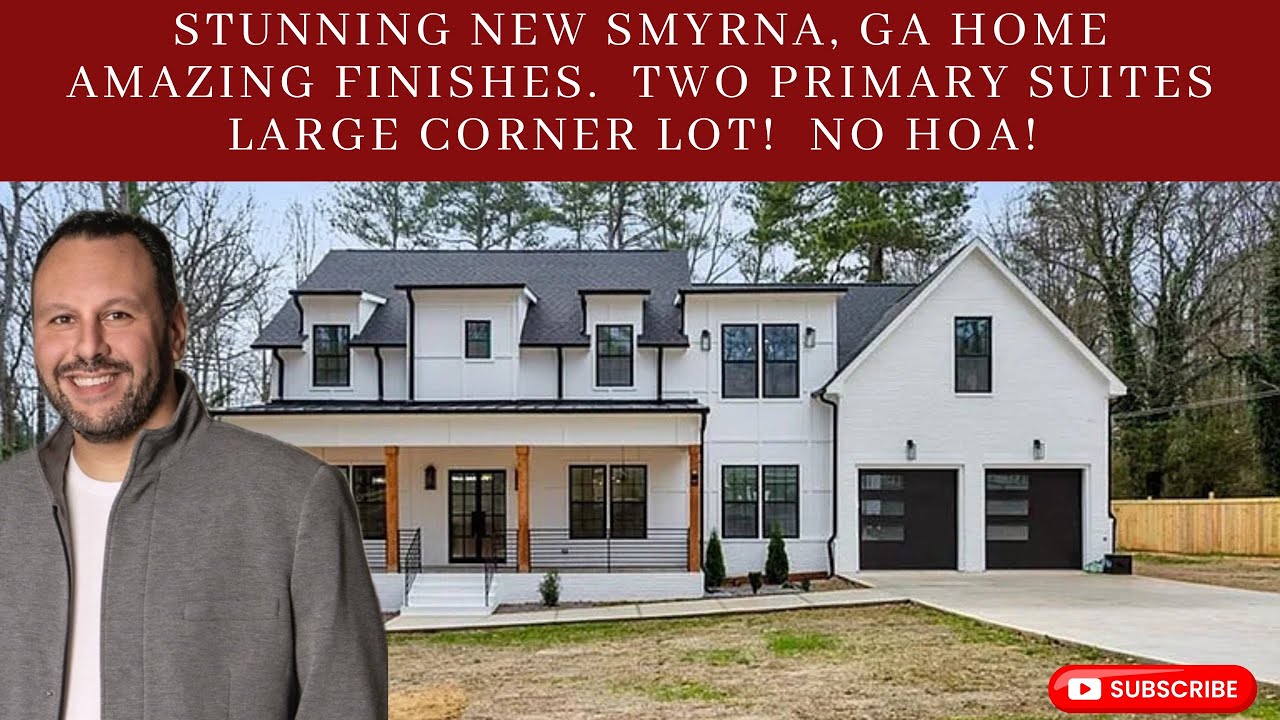 AMAZING FINISHES!  Brand New In Smyrna, GA, NO HOA!  5 Bed, 5 Bath, 4800 Sq. Ft