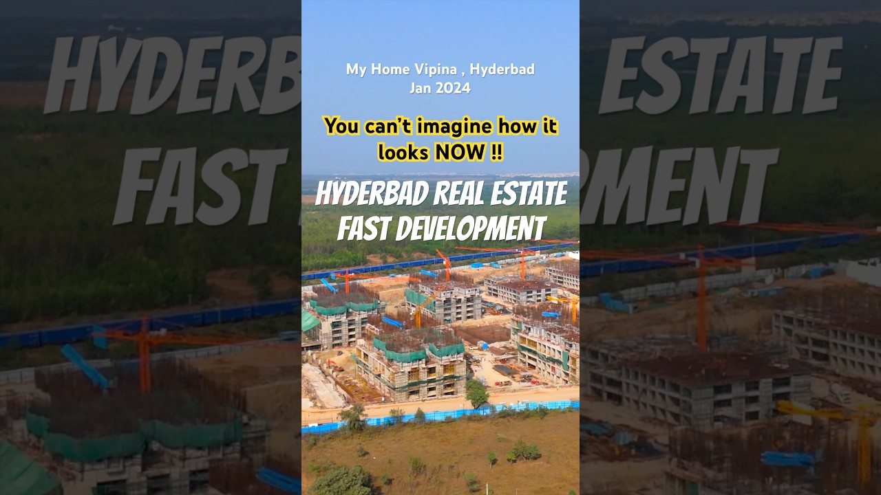 Hyderabad Fast Development - My Home Vipina | 2024 vs 2025 #hyderabadrealestate #myhomeconstructions