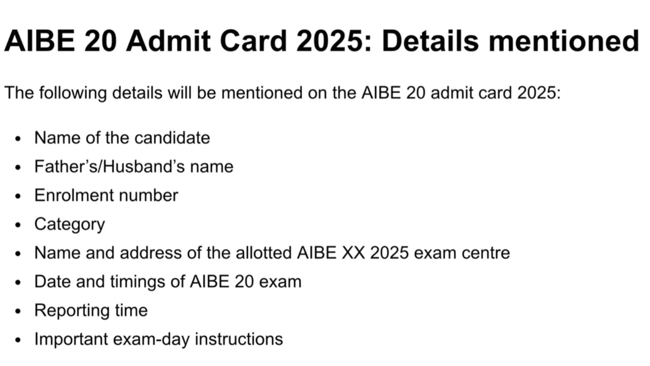 AIBE 20 Admit Card 2025 🔥 Hall Ticket Download Kaise Kare? | Step-by-Step Guide @vidhvaani-law 