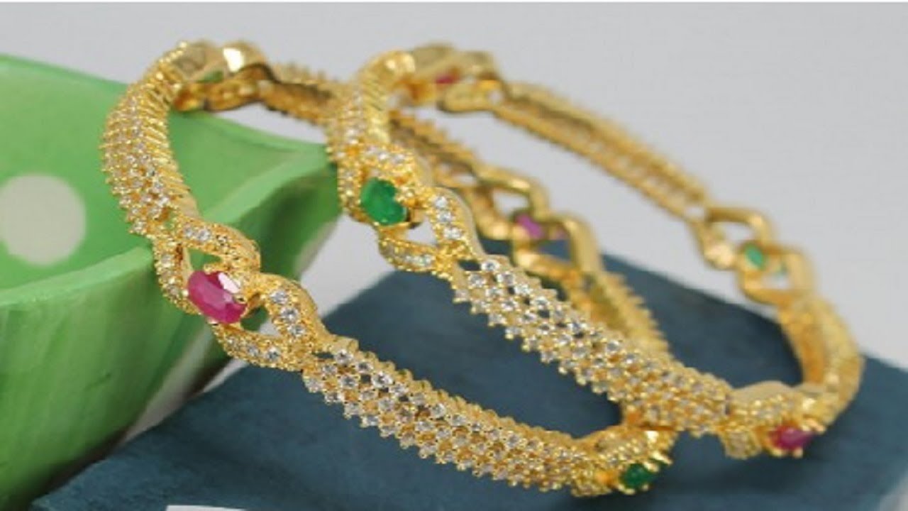 Ruby stone bangles - latest gold ruby stone bangle designs - top 25 models( ruby bangle collection)
