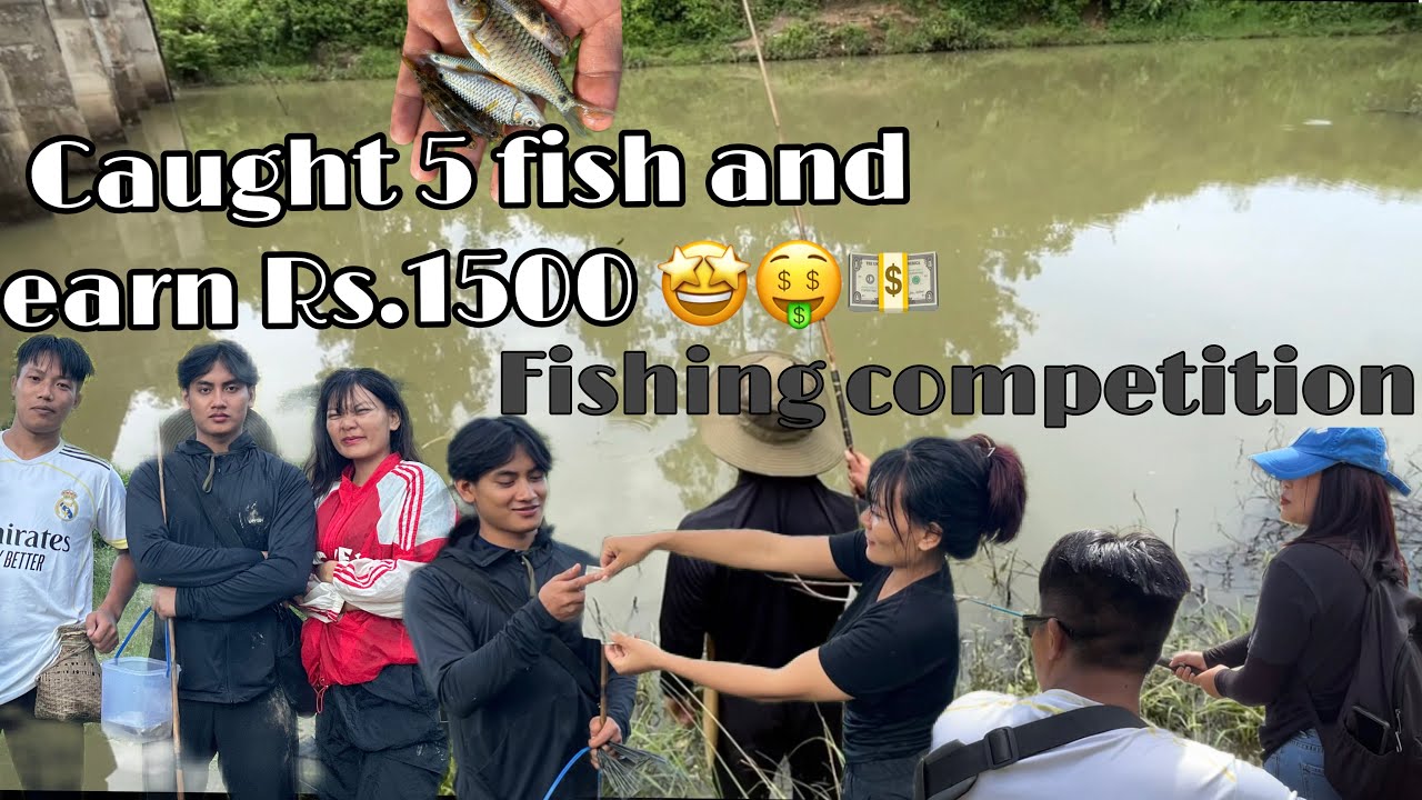 Fishing competition with friends 🥰 #fyp #explore #fishing #fishingcompetition #forest #nature