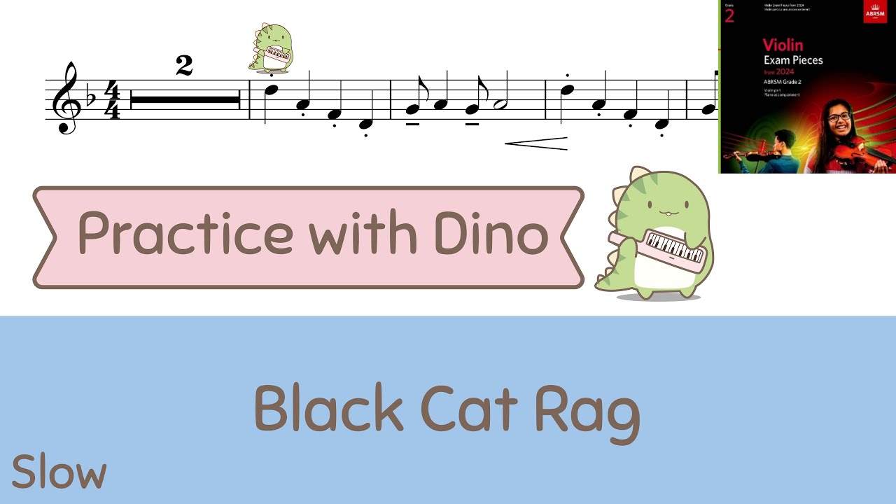 (Slow) Black Cat Rag ABRSM 2024 Violin grade 2 (C2)