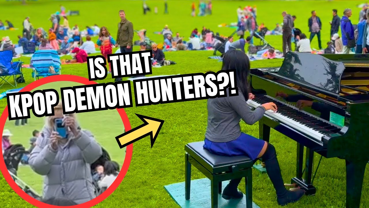 I Played KPOP DEMON HUNTERS Songs on Piano in Public!