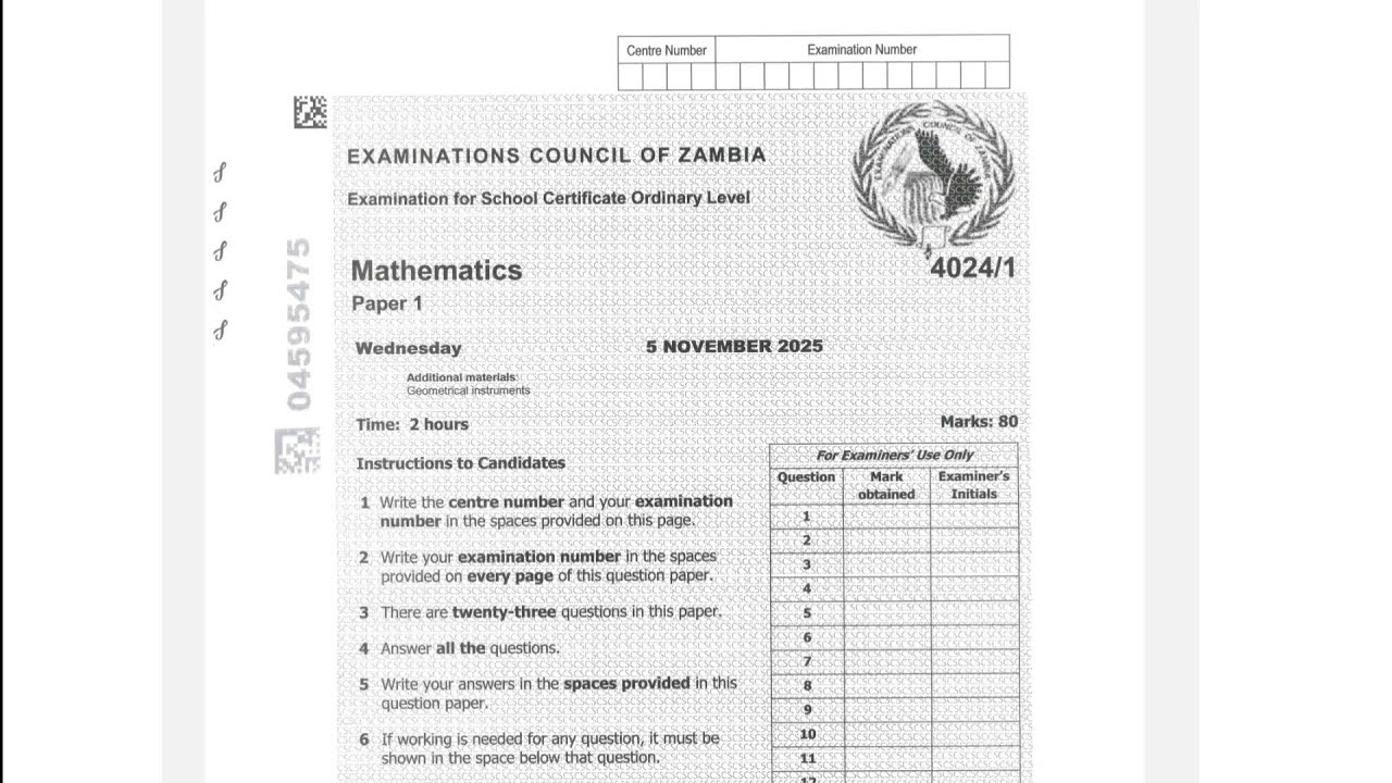 G12 Mathematics P1 2025 Part 1