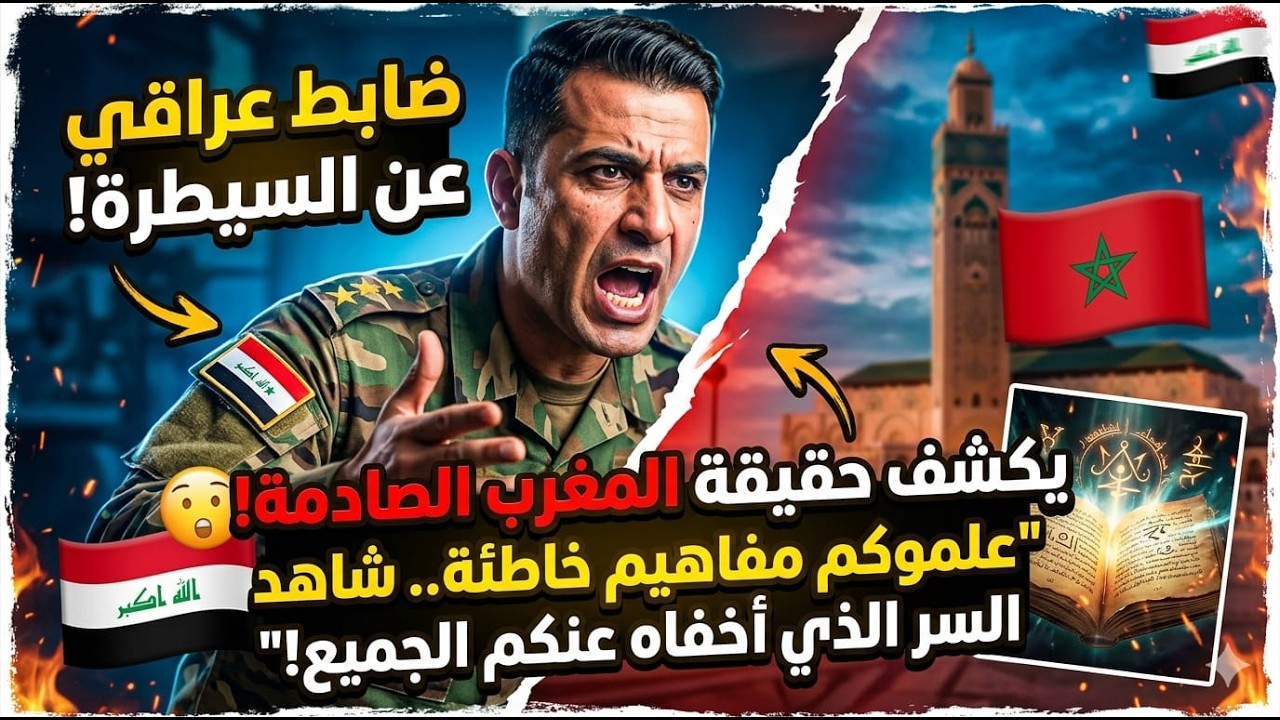 ضابط عراقي يكشف حقيقة المغرب الصادمة! 🇮🇶🇲🇦 علموكم مفاهيم خاطئة.. شاهد السر الذي أخفاه عنكم الجميع!😱🔥