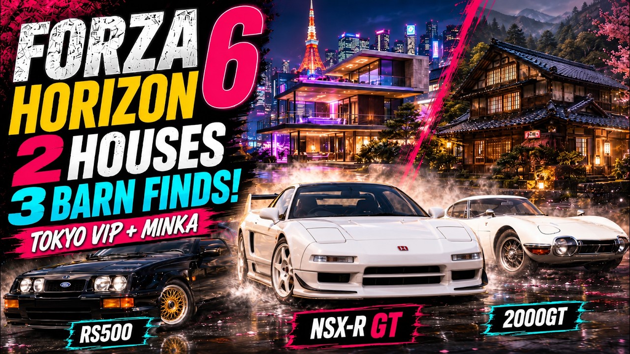 В Forza Horizon 6 вас ждет охота за находками в заброшенных сараях! NSX-R GT, Ford RS500, Toyota ...