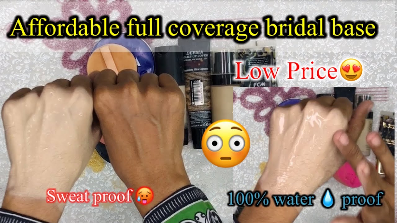 Affordable full coverage bridal base most demanding 🤩 || best foundation for bridal makeup