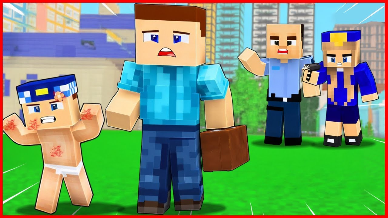KÖTÜ POLİS VE ASLI POLİS KEREM KOMSİERİ ŞEHİRDEN KOVDU 😱 - Minecraft