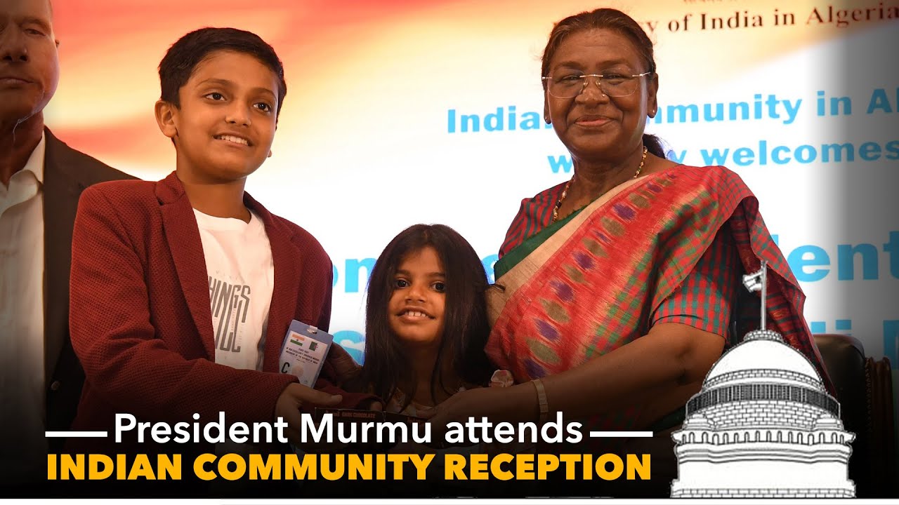 President Droupadi Murmu attends Indian Community Reception in Algiers, Algeria