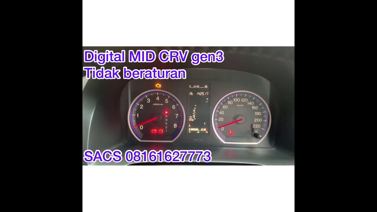 Digital MID spedometer CRV 07 08 09 10 11 12 gen3 hang.  tidak beraturan