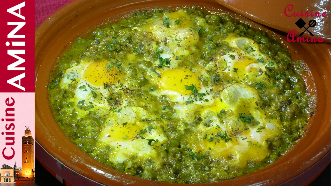 طاجين البيض و الجلبانة رائع  في المذاق