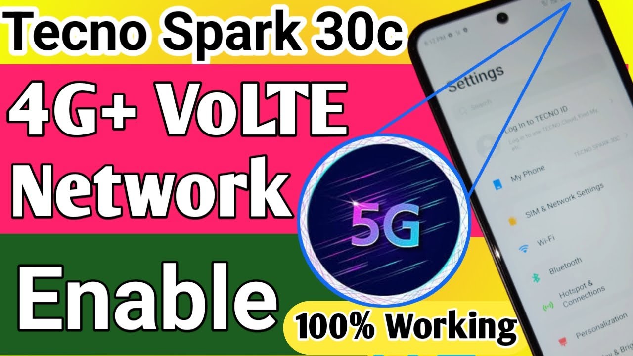 Tecno spark 30c поддерживает сеть 4g+ и звонки в сети 4g