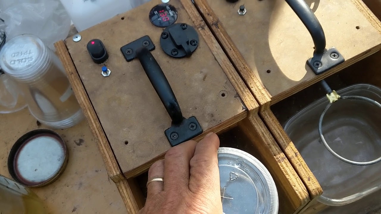 Mite washers on table video