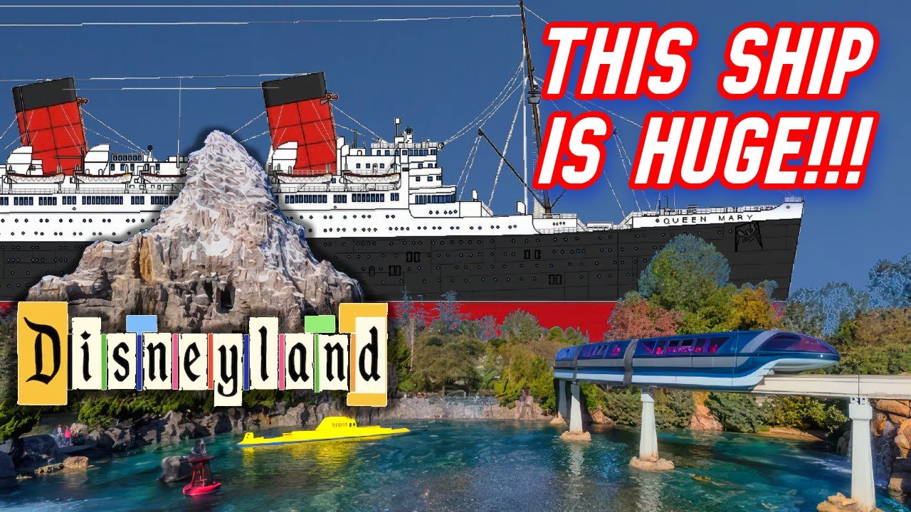 --ОН ОГРОМНЫЙ!!!--Сравнение размеров Queen Mary