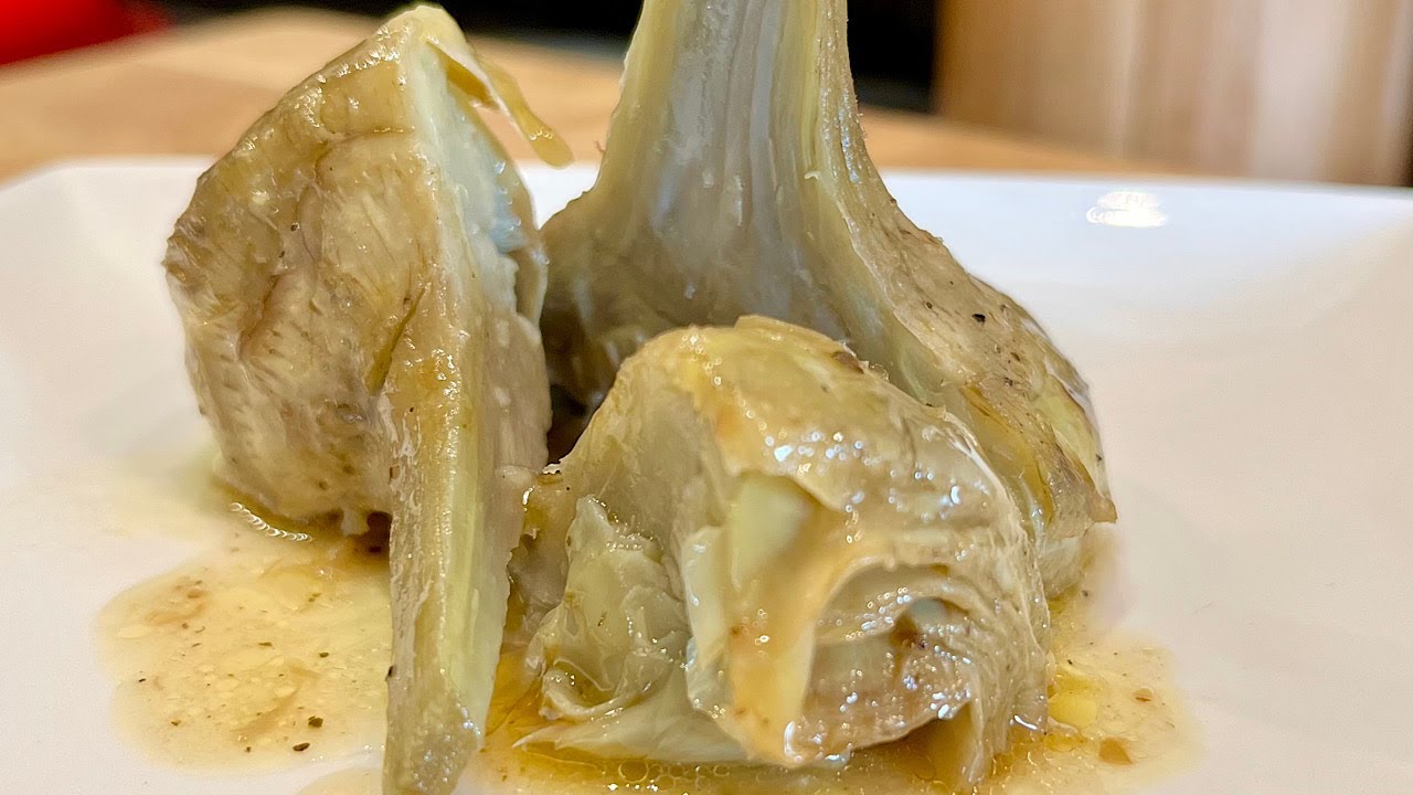 Artichauts violets de Provence confits au vin blanc