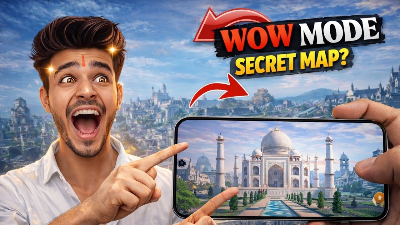 😱 WOW MODE TAJMAHAL MAP SECRET CODE REVEALED | BGMI NEW WOW MODE GAMEPLAY 🔥