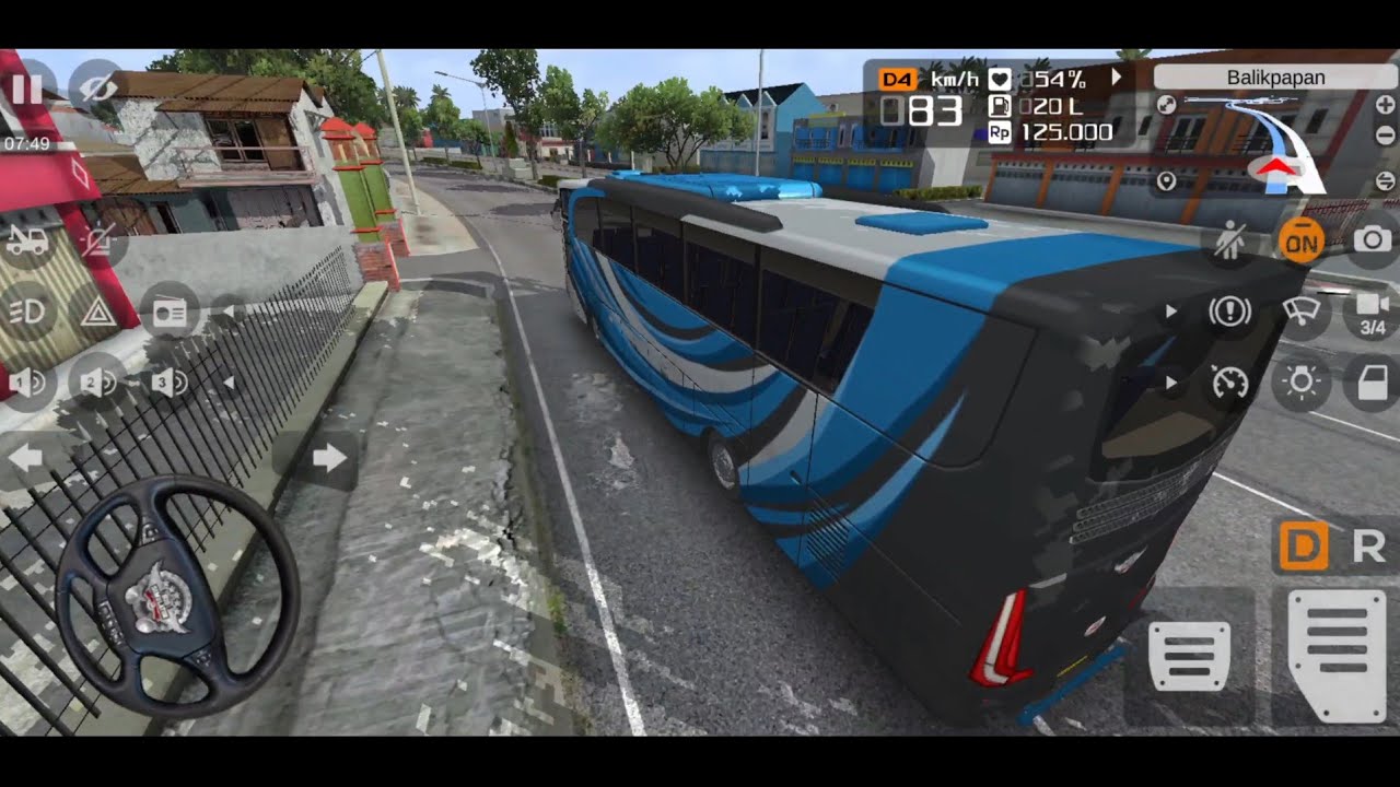 EURO COACH BUS SIMULATOR ||👮Bus Game Indian Video ||💥City Bus Indonesia 👍