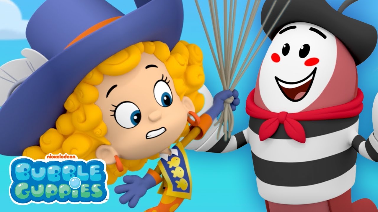 Molly, Deema & Oona are the Three Guppeteers Saving a Birthday Party! 🎁 Full Scene | Bubble Guppies