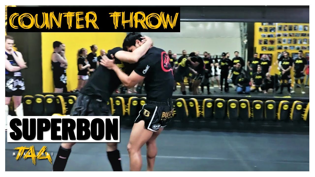 Muay Thai Clinch - Counter Throw with Superbon