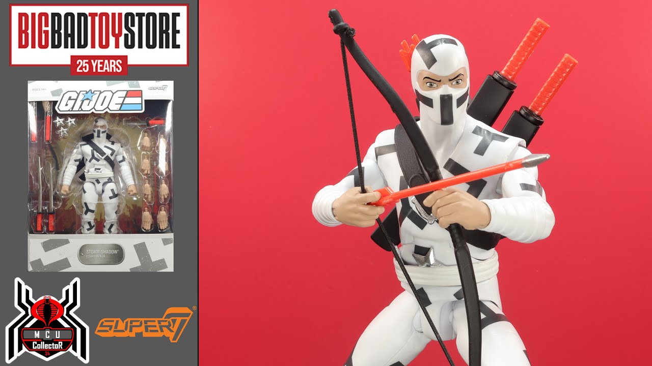 Super7 Ultimates! GI Joe STORM SHADOW v2 Cobra Ninja BBTS 25th Anniversary Exclusive Figure Review