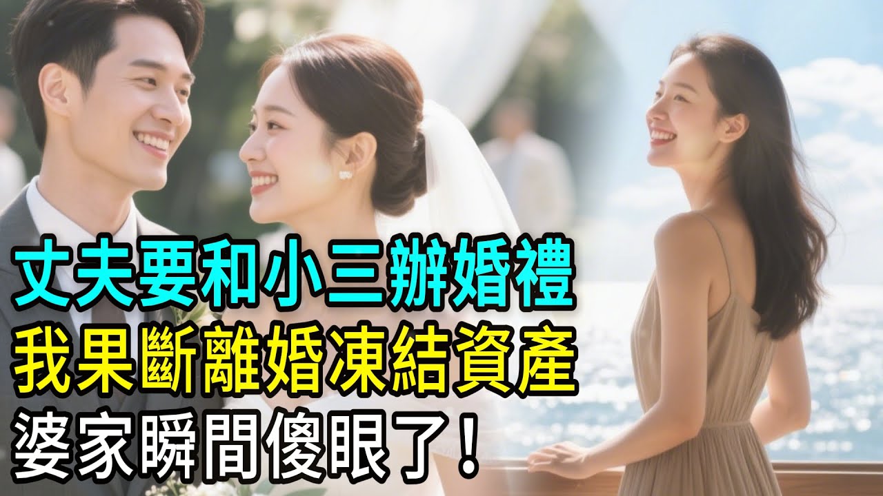 丈夫要和小三辦婚禮，婆婆還幫小三逼宮，我果斷離婚凍結資產，婆家瞬間傻眼了！#為人處世 #生活經驗 #情感故事 #故事 #小說 #戀愛 #情感 #婚姻