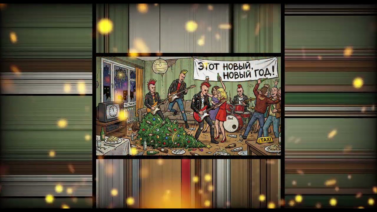 ПАНК-РОК ПРО НОВЫЙ ГОД! 🎸 БЕЙ ПОСУДУ, ЖГИ ОГНИ! Русский рок-хит