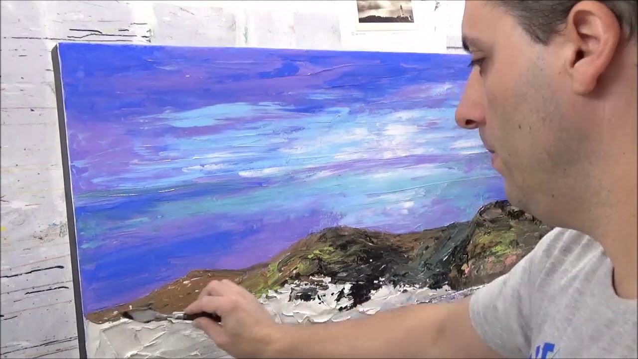 Pintura Acrilica / Textura / Pintando un Faro