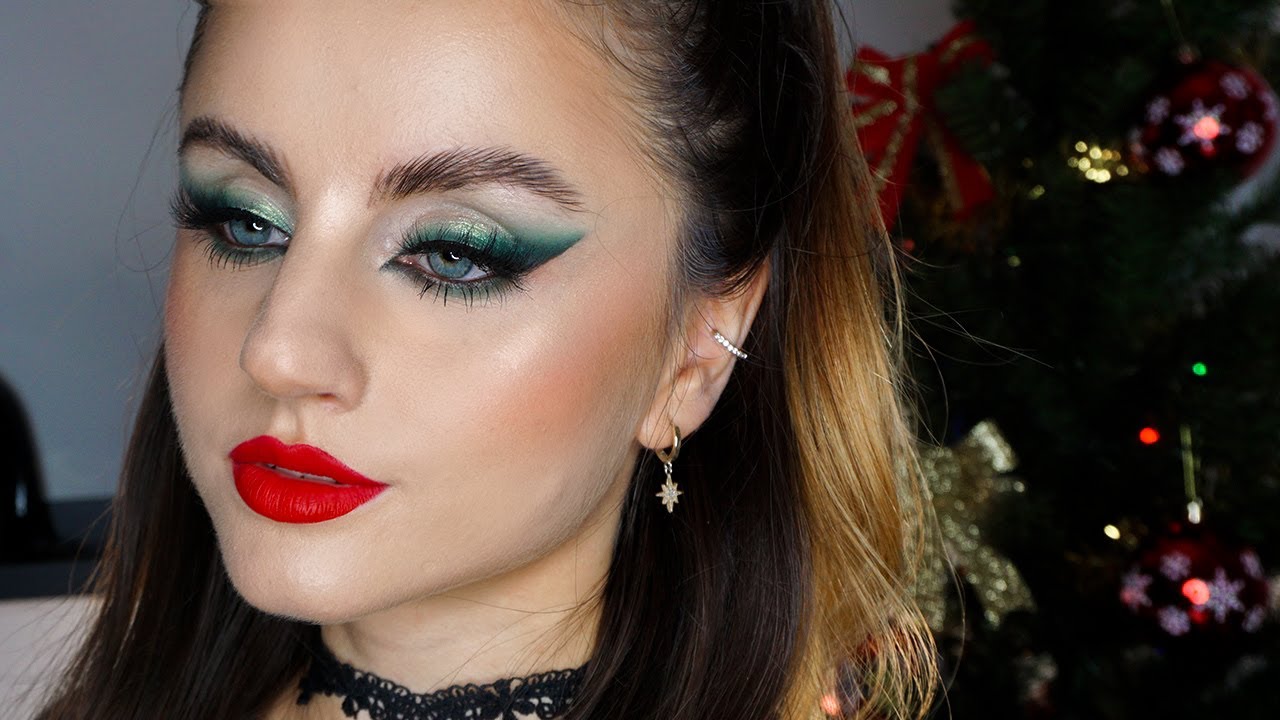GLAM CHRISTMAS MAKEUP TUTORIAL 🎄🎅