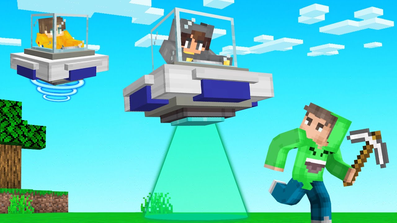 UFO Hunters vs Speedrunner! (Minecraft)