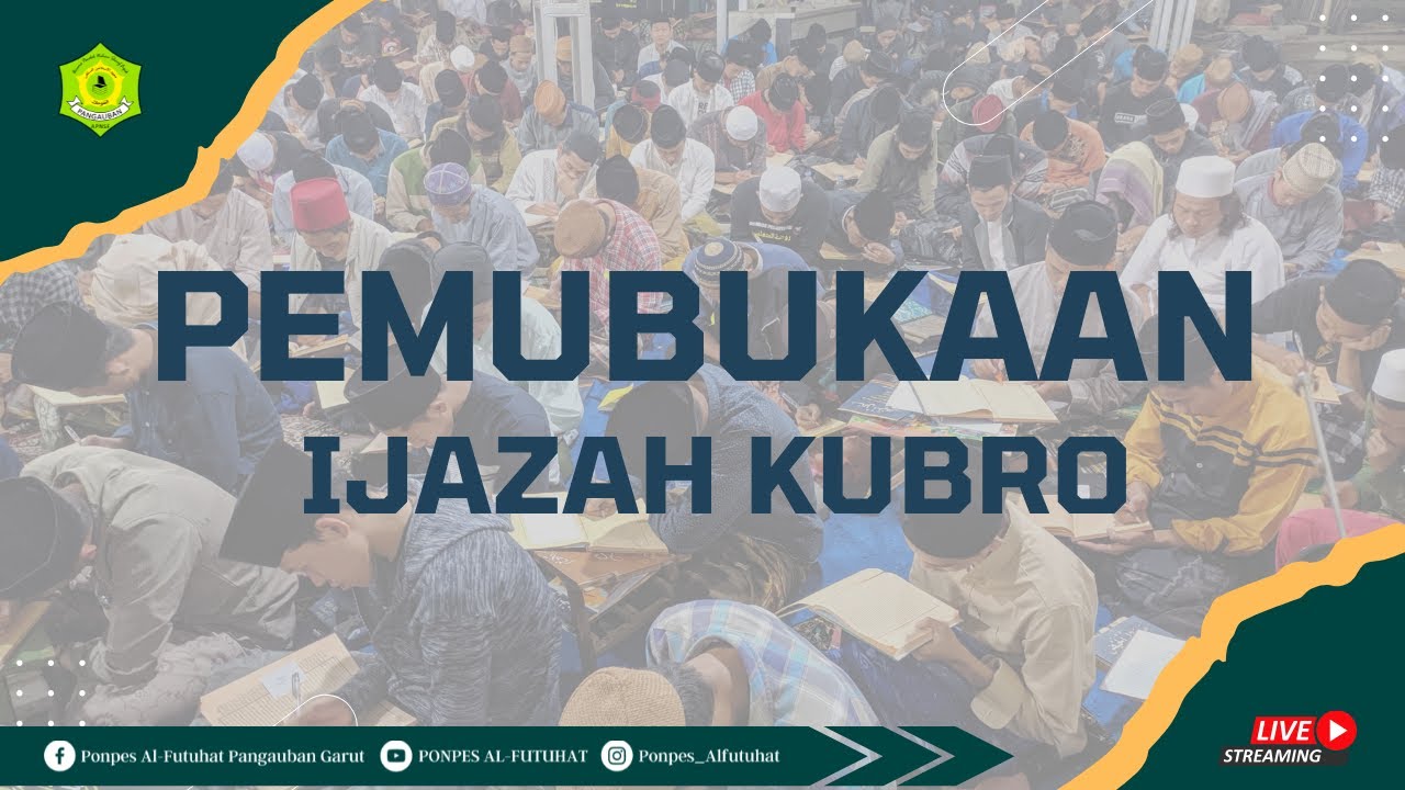 🔴LIVE ll PEMBUKAAN IJAZAH KUBRO