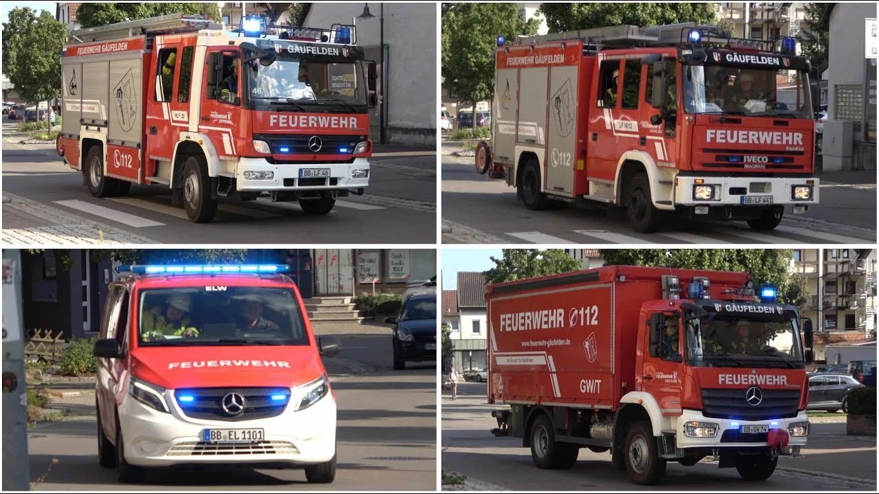 [📟🔥 FEUERMELDUNG in Grundschule 🚨] ELW + HLF + LF + GW-T + MTW 2 | Alarm für die FF Gäufelden