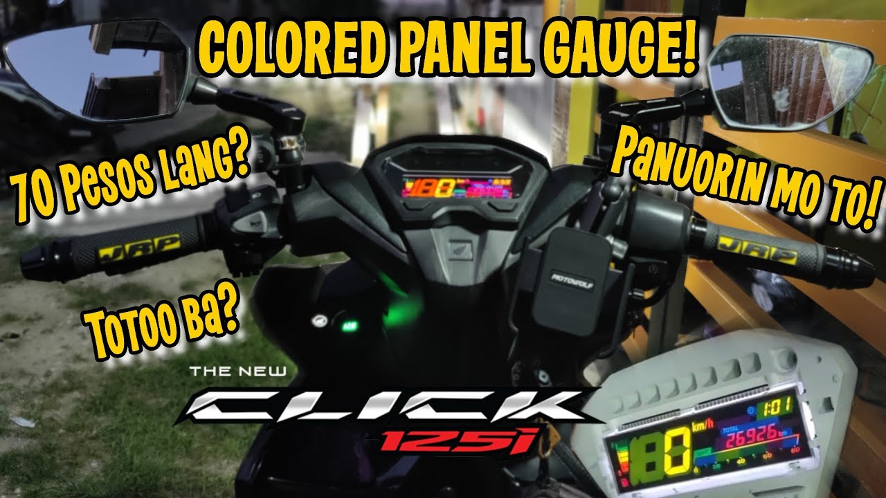 DIY Honda Click Colored Panel Gauge using Sticker! Vlog1001
