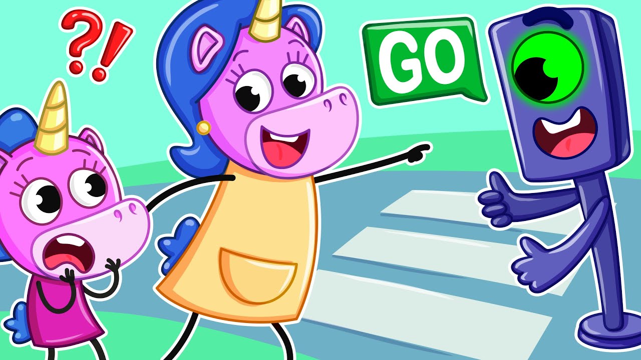 Bébé Apprend Le Code De La Route! Dessins Éducatifs 🚦🚗 | Petite Mimi🦄
