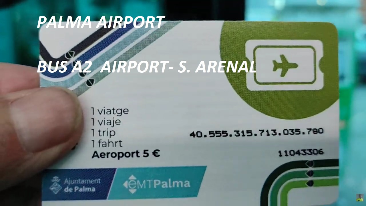 Palma de Maiorca , Bus  aeroportuale A2 per S Arenal. Spagna