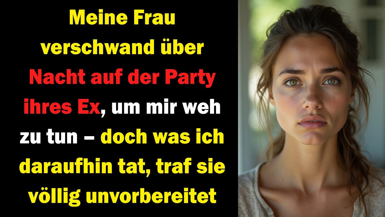 Sie verbrachte die Nacht bei ihrem Ex, um mich zu verletzen – doch meine Reaktion zerstörte alles