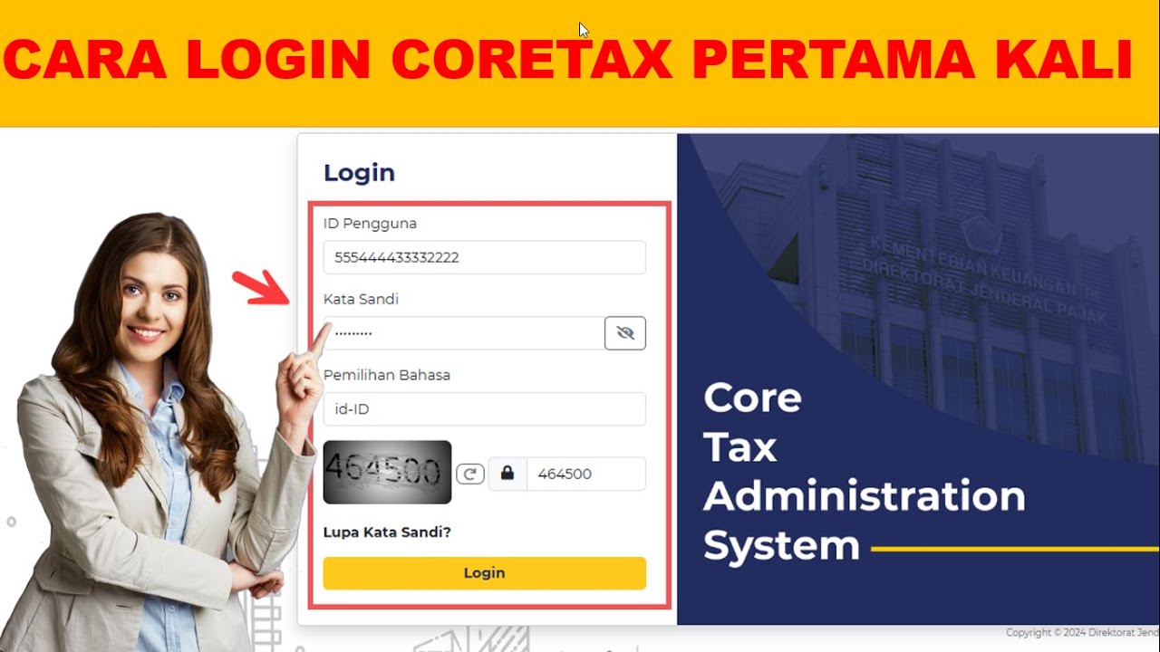 Cara Akses Coretax Pertama Kali | Setting Password Coretax