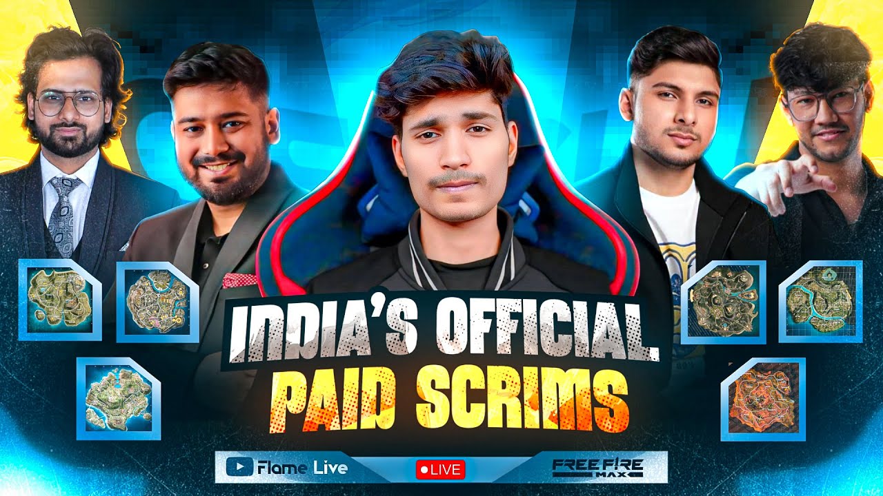 FLAME LIVE PAID SCRIMS 🏆 🇮🇳 INDIA’S OFFICIAL MOBILE LOBBY #nonstopgaming #freefirelive