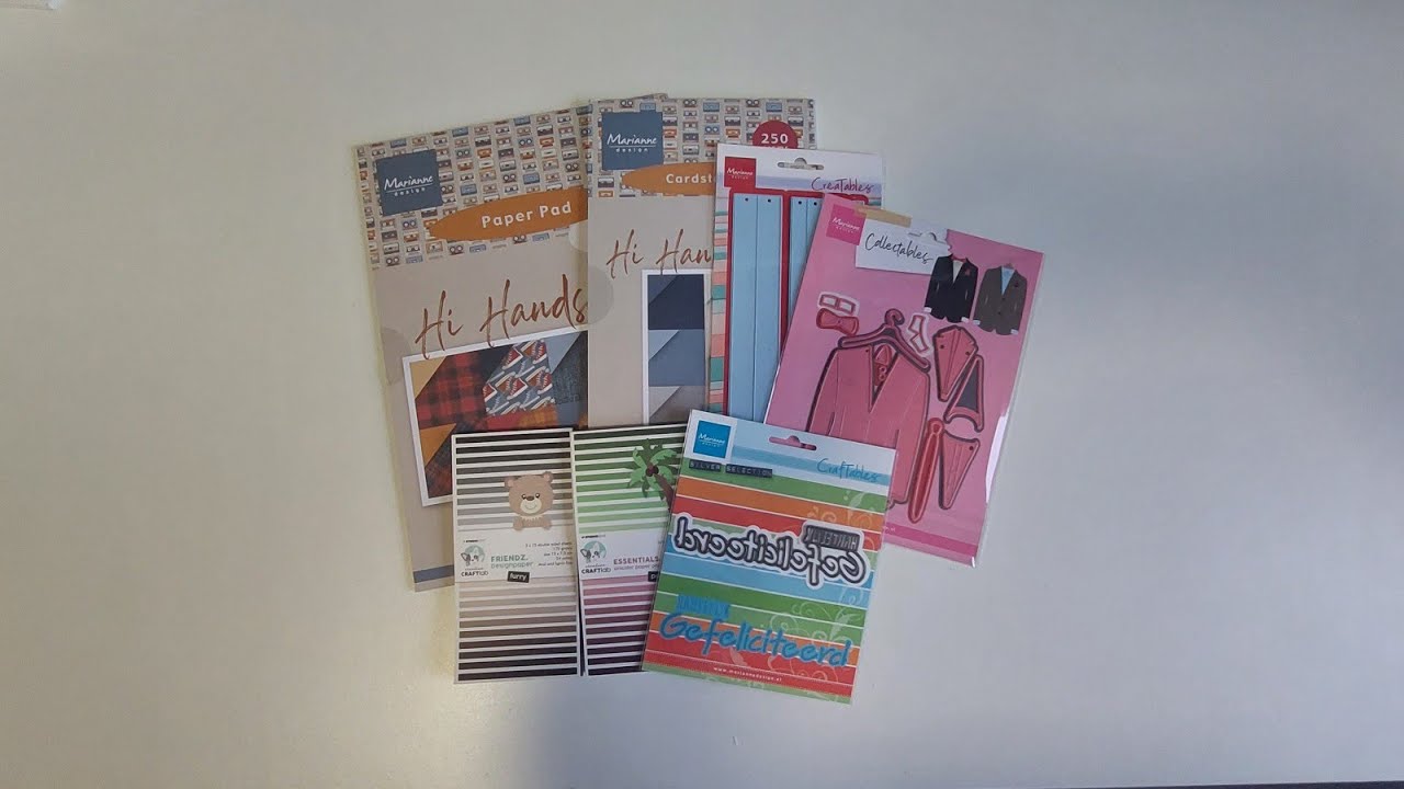 Live 23-12-25 Mannenkaart met producten van Marianne design