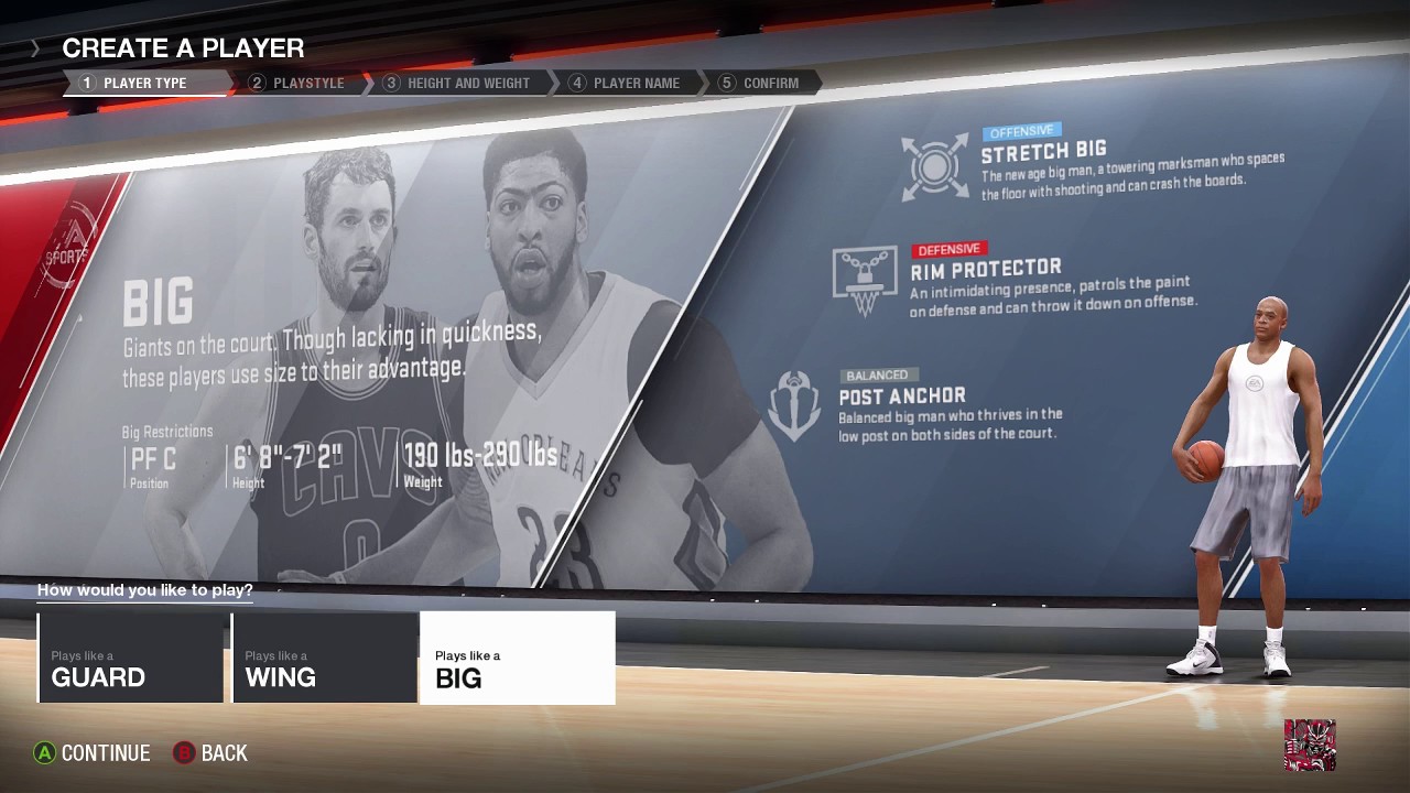 NBA Live 18 Archetypes