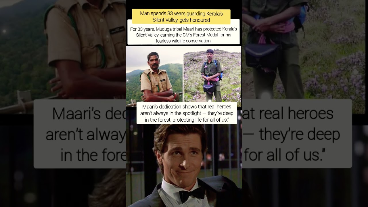 Man spends 33 years guarding Kerala's Silent Valley, gets honoured #youtubeshorts #inspiration